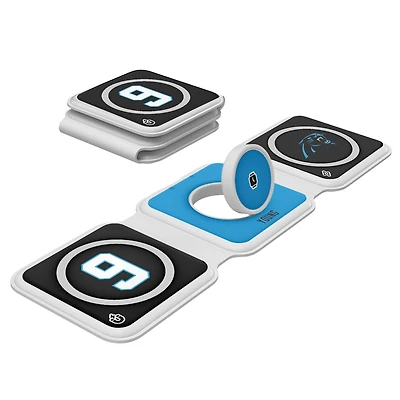 Keyscaper Bryce Young Carolina Panthers 3-in-1 Foldable Charger