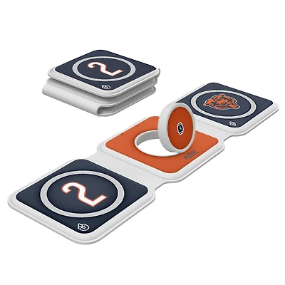 Keyscaper D.J. Moore Chicago Bears 3-in-1 Foldable Charger