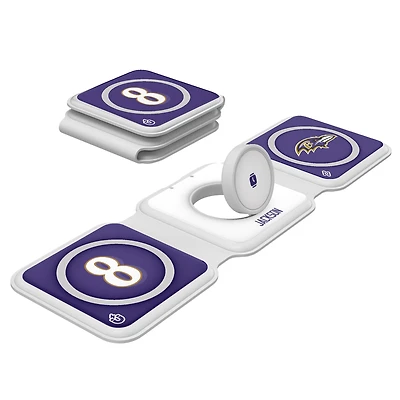 Keyscaper Lamar Jackson Baltimore Ravens 3-in-1 Foldable Charger