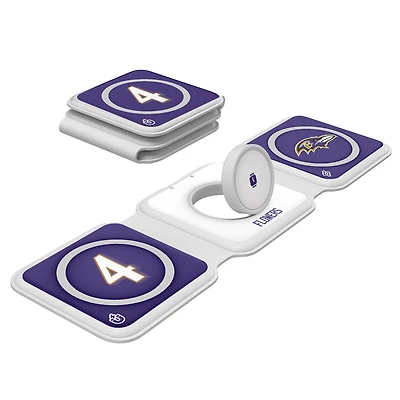 Keyscaper Zay Flowers Baltimore Ravens 3-in-1 Foldable Charger
