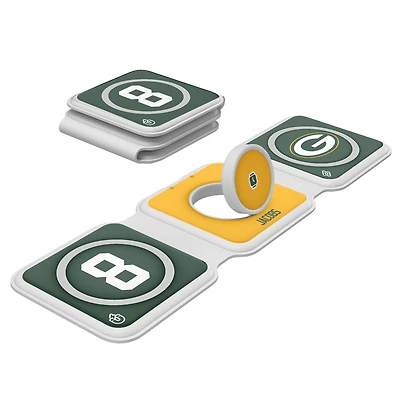 Keyscaper Josh Jacobs Green Bay Packers 3-in-1 Foldable Charger