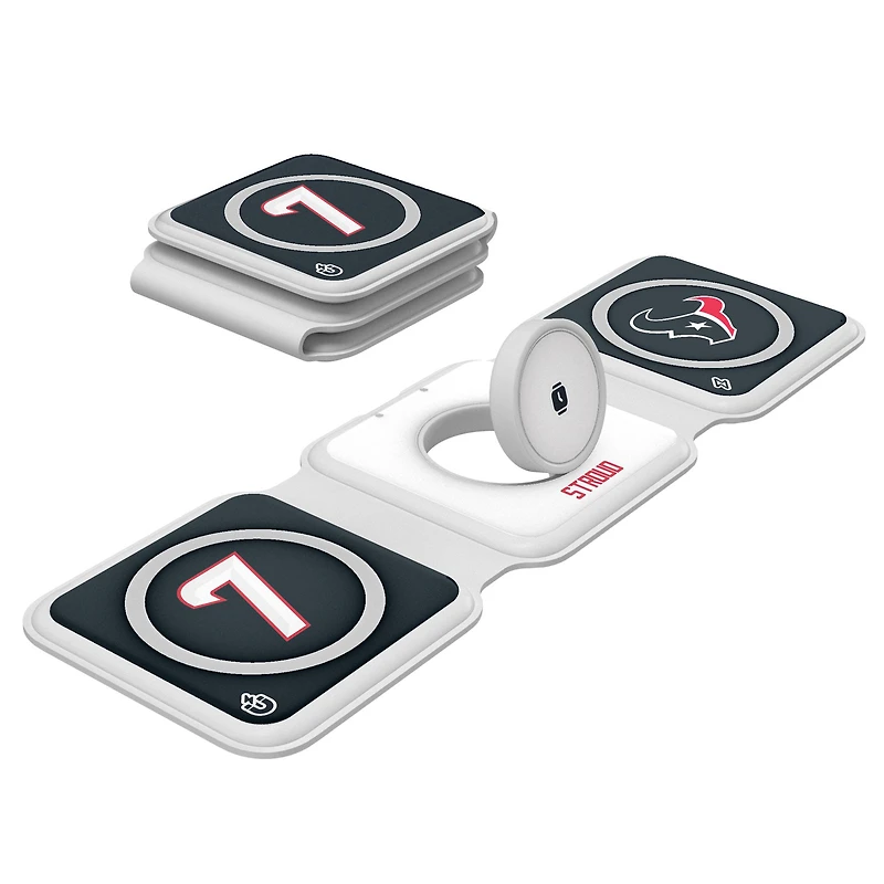 Keyscaper C.J. Stroud Houston Texans 3-in-1 Foldable Charger