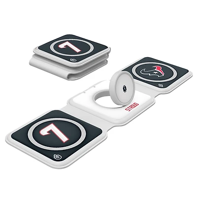 Keyscaper C.J. Stroud Houston Texans 3-in-1 Foldable Charger