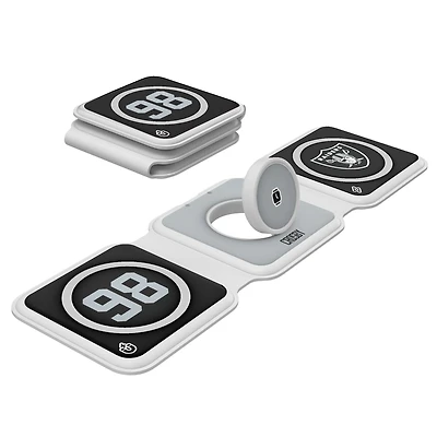 Keyscaper Maxx Crosby Las Vegas Raiders 3-in-1 Foldable Charger