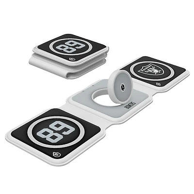 Keyscaper Brock Bowers Las Vegas Raiders 3-in-1 Foldable Charger