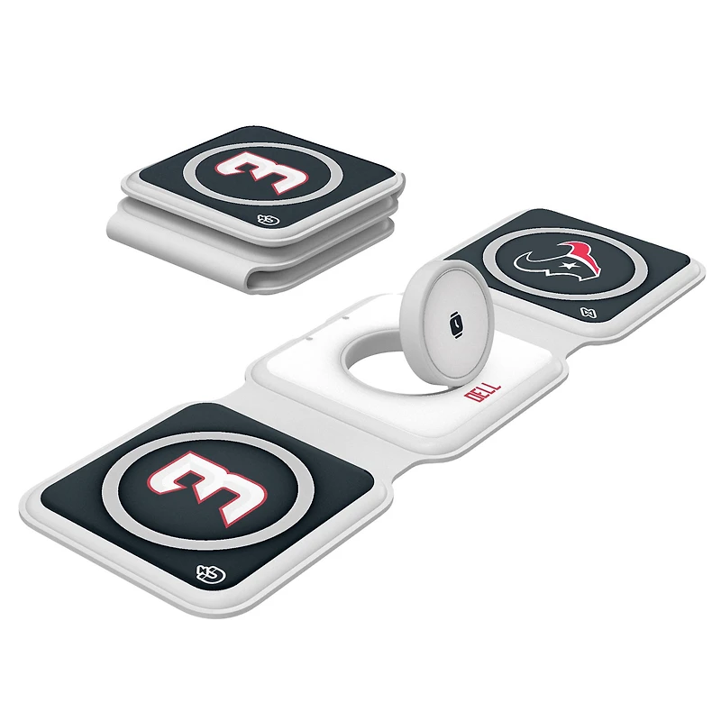 Keyscaper Tank Dell Houston Texans 3-in-1 Foldable Charger