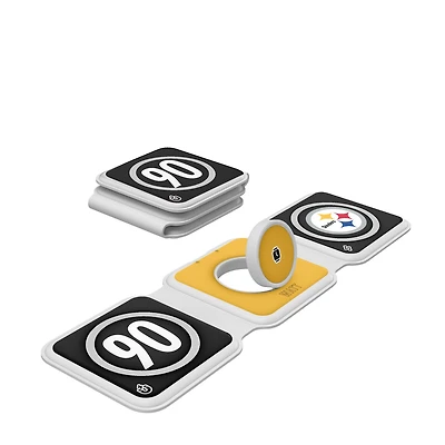 Keyscaper T.J. Watt Pittsburgh Steelers 3-in-1 Foldable Charger