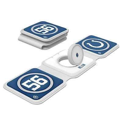 Keyscaper Quenton Nelson Indianapolis Colts 3-in-1 Foldable Charger