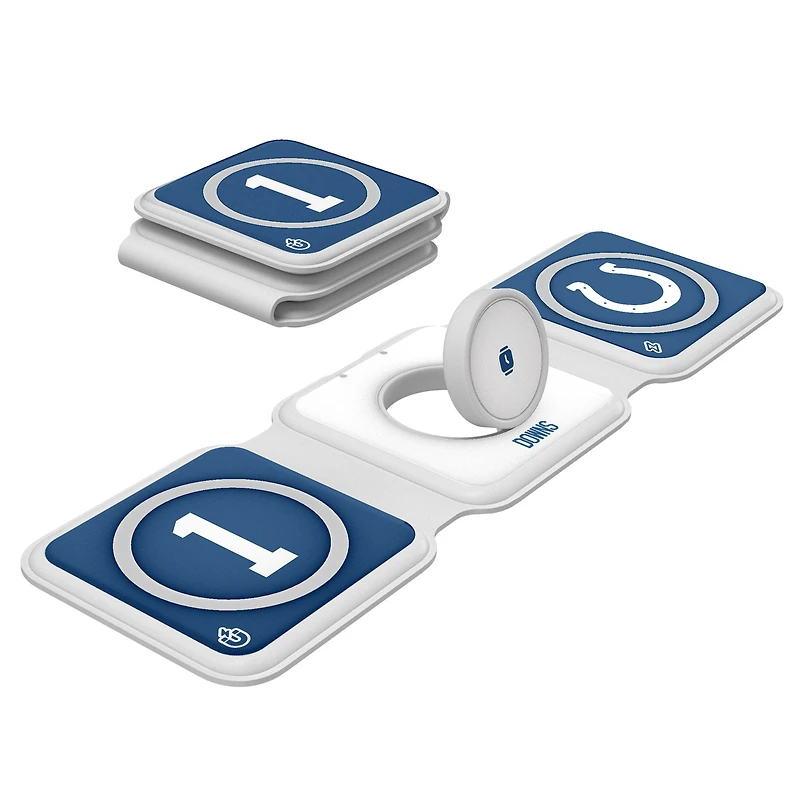 Keyscaper Josh Downs Indianapolis Colts 3-in-1 Foldable Charger