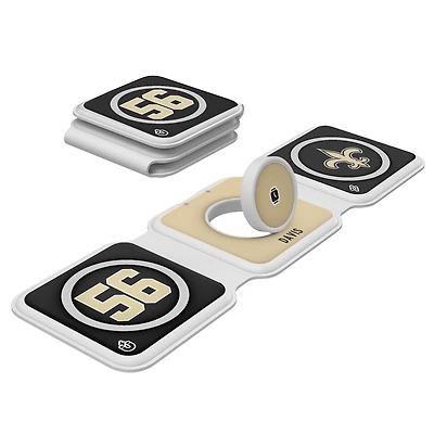 Keyscaper Demario Davis New Orleans Saints 3-in-1 Foldable Charger