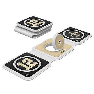Keyscaper Chris Olave New Orleans Saints 3-in-1 Foldable Charger