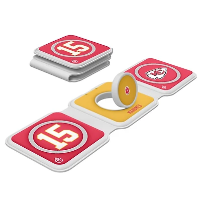 Keyscaper Patrick Mahomes Kansas City Chiefs 3-in-1 Foldable Charger