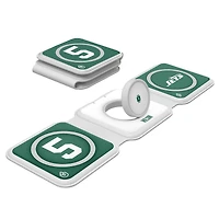 Keyscaper Garrett Wilson New York Jets 3-in-1 Foldable Charger