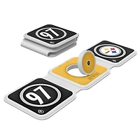 Keyscaper Cameron Heyward Pittsburgh Steelers 3-in-1 Foldable Charger