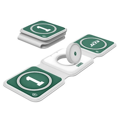 Keyscaper Ahmad Sauce Gardner New York Jets 3-in-1 Foldable Charger