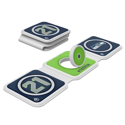 Keyscaper Devon Witherspoon Seattle Seahawks 3-in-1 Foldable Charger