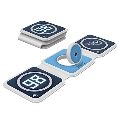 Keyscaper Jeffery Simmons Tennessee Titans 3-in-1 Foldable Charger