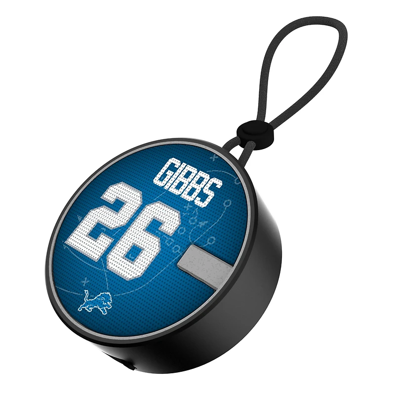 Keyscaper Jahmyr Gibbs Detroit Lions Bluetooth IP67 Waterproof Speaker