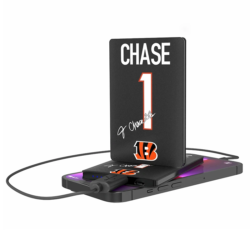 Keyscaper Ja'Marr Chase Cincinnati Bengals Credit Card Powerbank