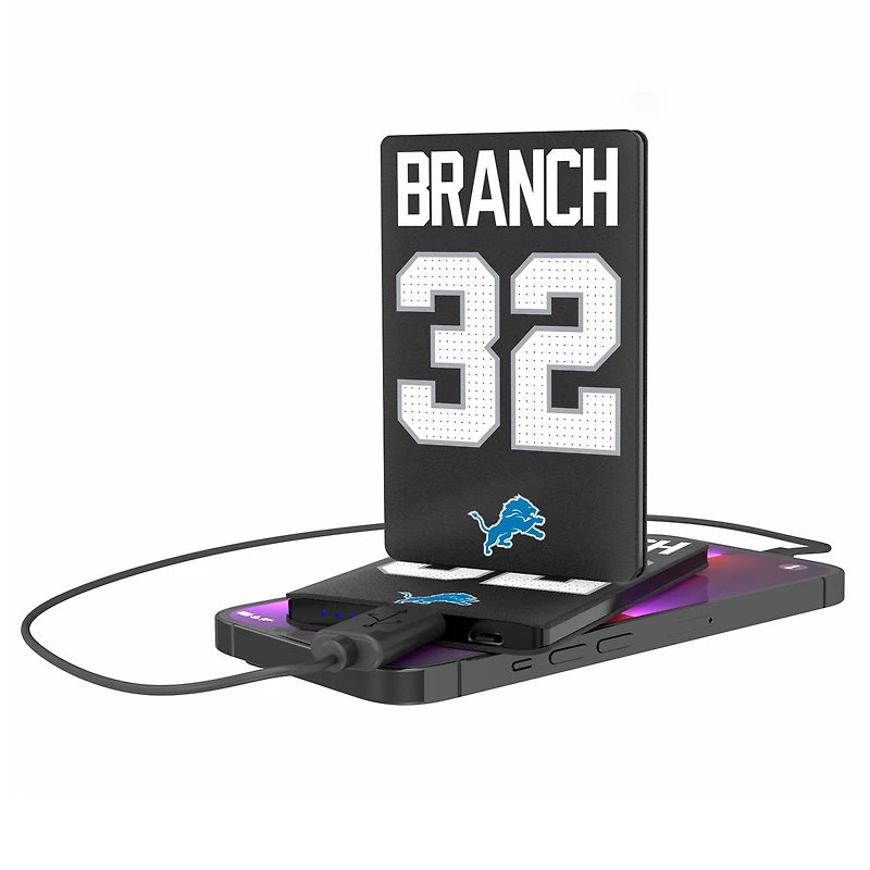 Keyscaper Brian Branch Detroit Lions Credit Card Powerbank