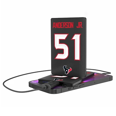 Keyscaper Will Anderson Jr. Houston Texans Credit Card Powerbank