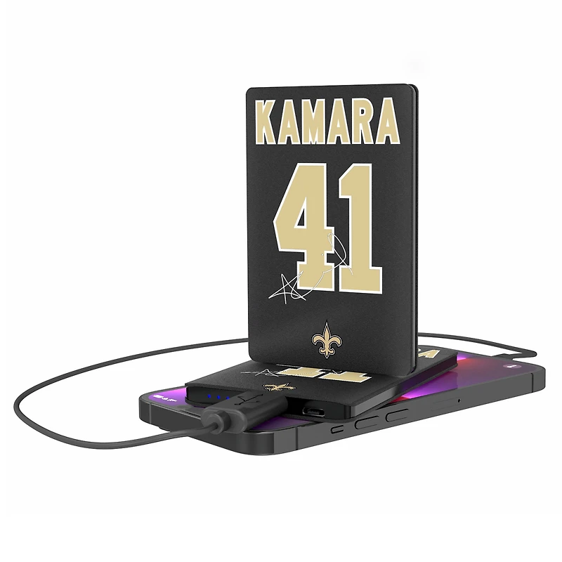 Keyscaper Alvin Kamara New Orleans Saints Credit Card Powerbank