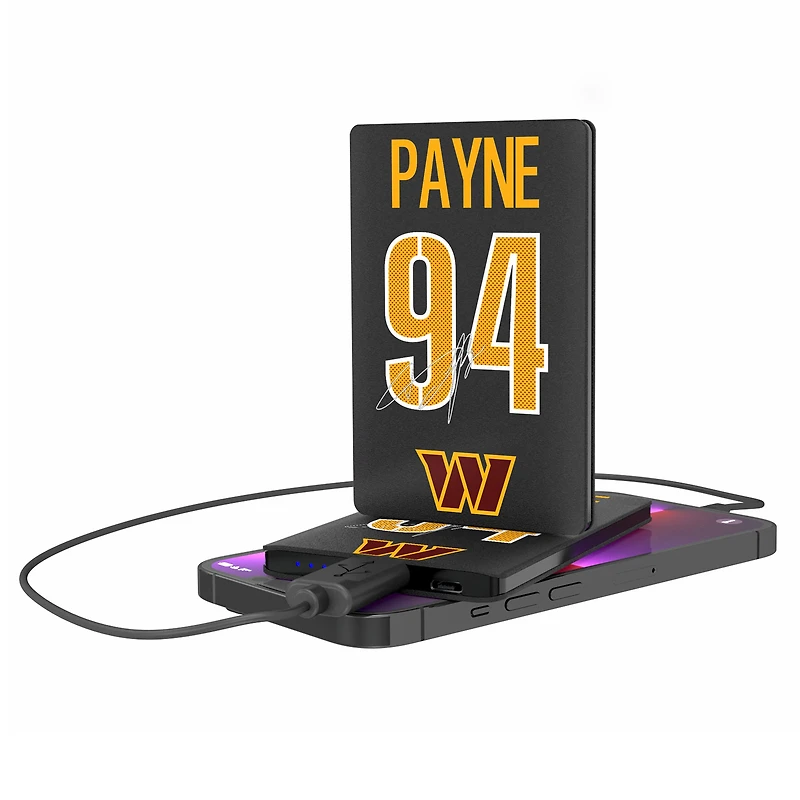 Keyscaper Daron Payne Washington Commanders Credit Card Powerbank