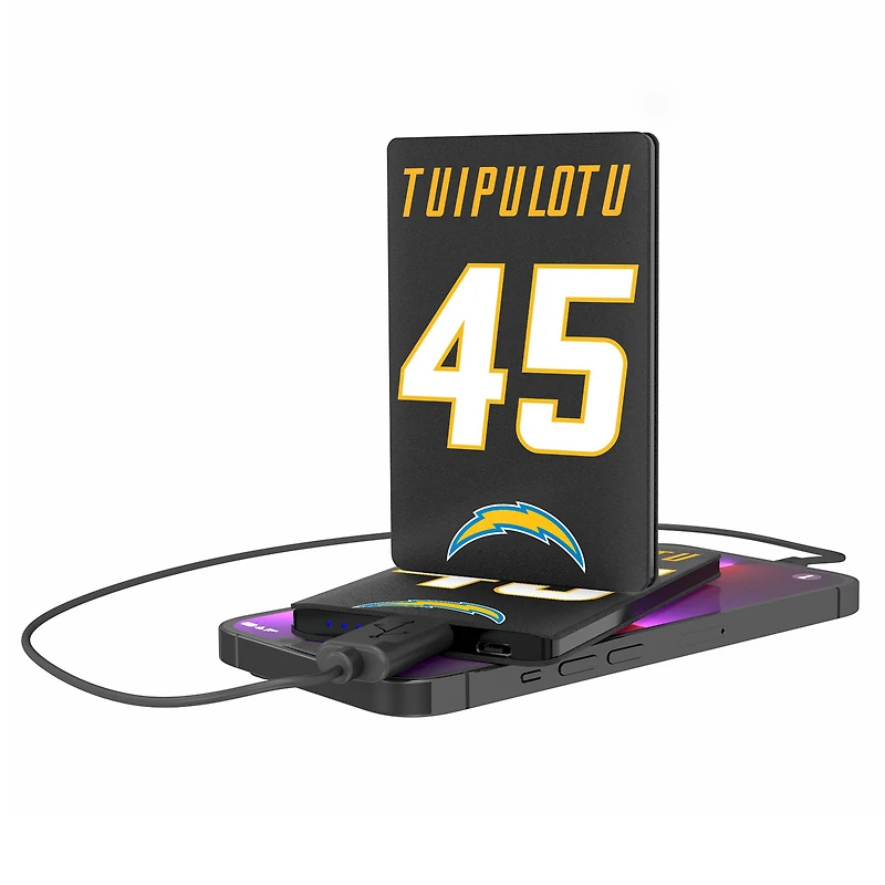 Keyscaper Tuli Tuipulotu Los Angeles Chargers Credit Card Powerbank