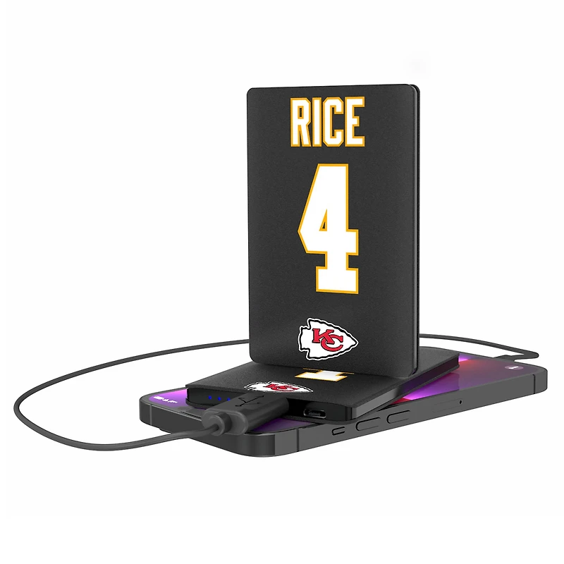 Keyscaper Rashee Rice Kansas City Chiefs Credit Card Powerbank