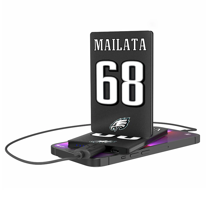 Keyscaper Jordan Mailata Philadelphia Eagles Credit Card Powerbank