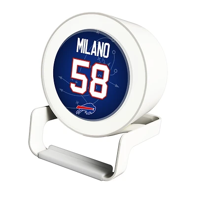 Keyscaper Matt Milano White Buffalo Bills Night Light Charger and Bluetooth Speaker