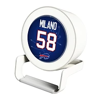 Keyscaper Matt Milano White Buffalo Bills Night Light Charger and Bluetooth Speaker