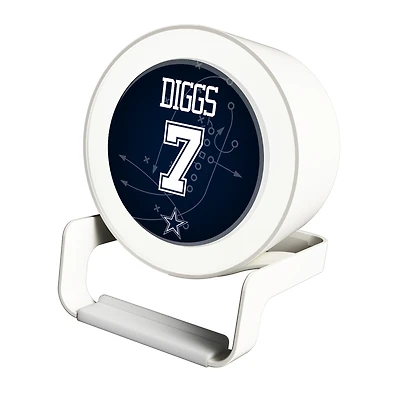 Keyscaper Trevon Diggs White Dallas Cowboys Night Light Charger and Bluetooth Speaker