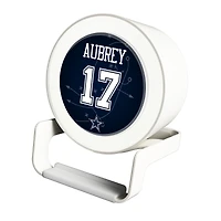 Keyscaper Brandon Aubrey White Dallas Cowboys Night Light Charger and Bluetooth Speaker