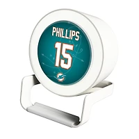 Keyscaper Jaelan Phillips White Miami Dolphins Night Light Charger and Bluetooth Speaker
