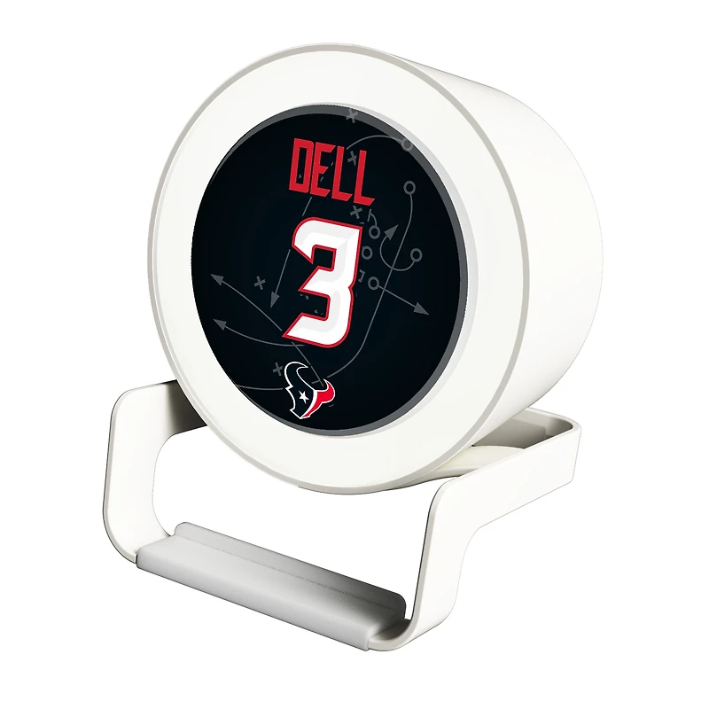 Keyscaper Tank Dell White Houston Texans Night Light Charger and Bluetooth Speaker