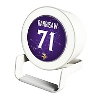 Keyscaper Christian Darrisaw White Minnesota Vikings Night Light Charger and Bluetooth Speaker