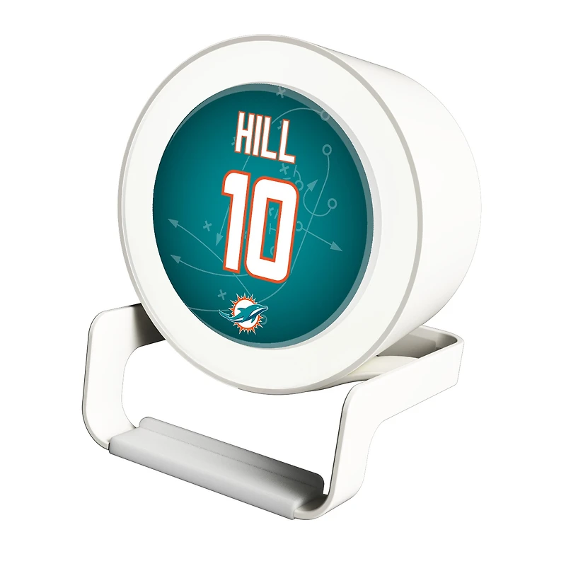 Keyscaper Tyreek Hill White Miami Dolphins Night Light Charger and Bluetooth Speaker