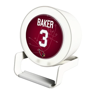 Keyscaper Budda Baker White Arizona Cardinals Night Light Charger and Bluetooth Speaker
