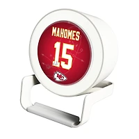 Keyscaper Patrick Mahomes White Kansas City Chiefs Night Light Charger and Bluetooth Speaker