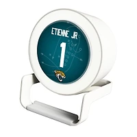 Keyscaper Travis Etienne White Jacksonville Jaguars Night Light Charger and Bluetooth Speaker