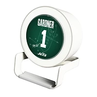 Keyscaper Ahmad Sauce Gardner White New York Jets Night Light Charger and Bluetooth Speaker