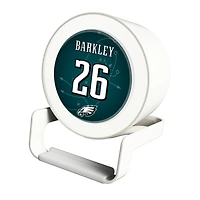 Keyscaper Saquon Barkley White Philadelphia Eagles Night Light Charger and Bluetooth Speaker