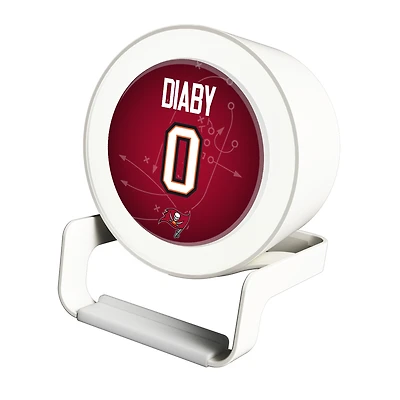 Keyscaper YaYa Diaby White Tampa Bay Buccaneers Night Light Charger and Bluetooth Speaker