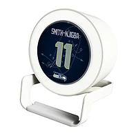 Keyscaper Jaxon Smith-Njigba White Seattle Seahawks Night Light Charger and Bluetooth Speaker