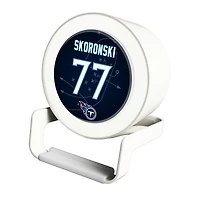 Keyscaper Peter Skoronski White Tennessee Titans Night Light Charger and Bluetooth Speaker