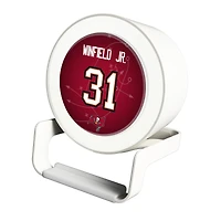 Keyscaper Antoine Winfield Jr. White Tampa Bay Buccaneers Night Light Charger and Bluetooth Speaker