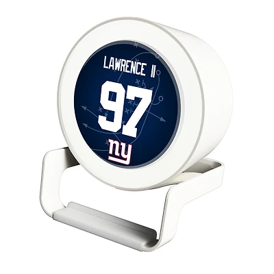 Keyscaper Dexter Lawrence II White New York Giants Night Light Charger and Bluetooth Speaker