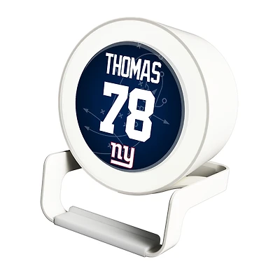 Keyscaper Andrew Thomas White New York Giants Night Light Charger and Bluetooth Speaker