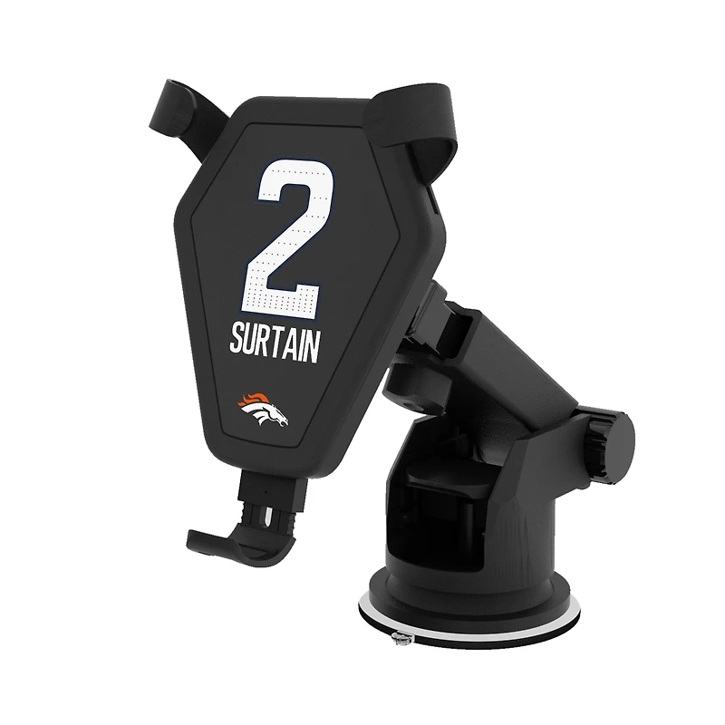Keyscaper Patrick Surtain Black Denver Broncos Wireless Car Charger